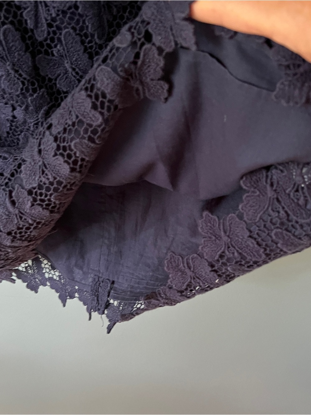 Lilly Pulitzer “Shayna” Papillon Navy Size 12 Lace Dress - Picture 9 of 11